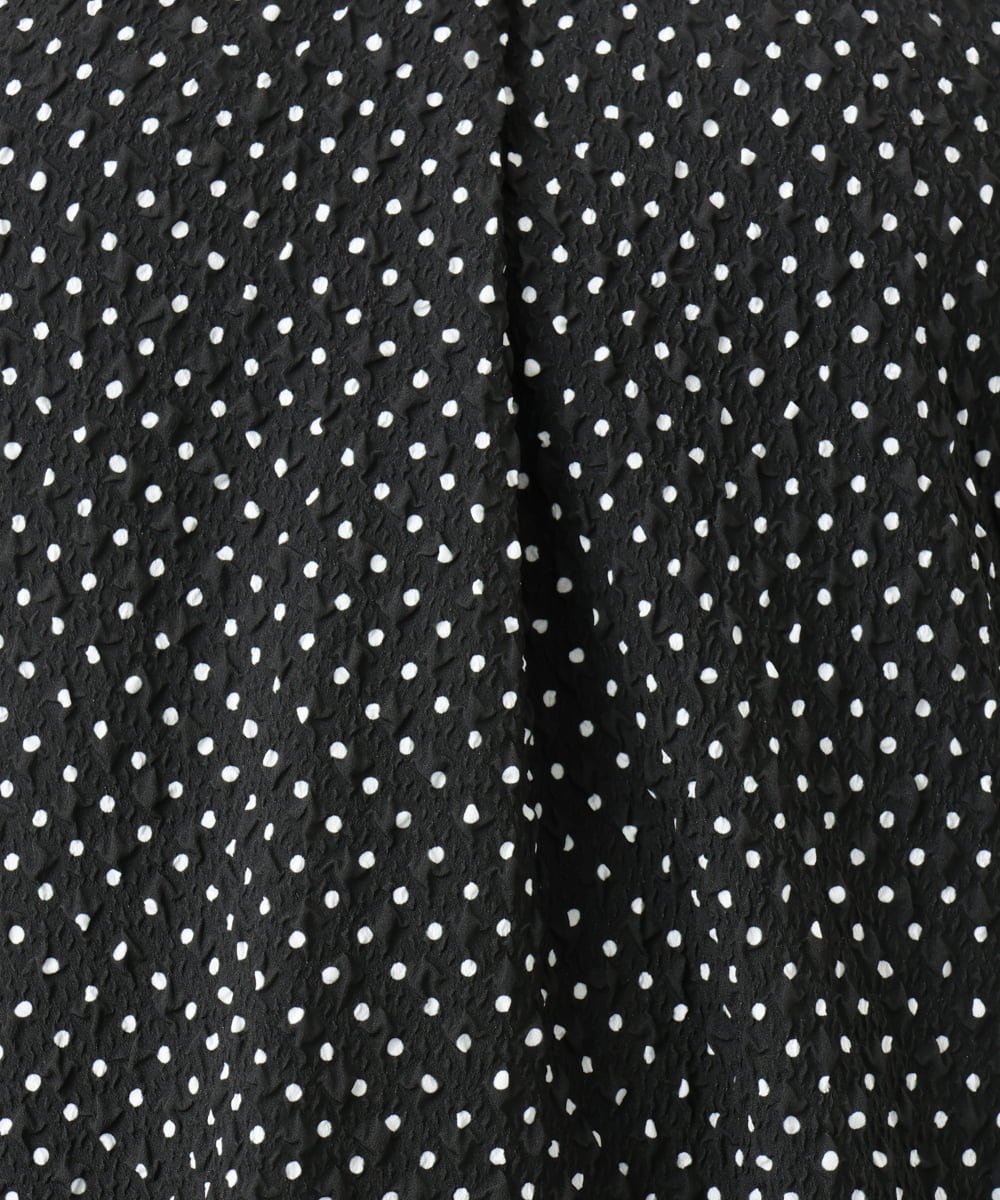 OLBGD28089 eur3(エウルキューブ) 【WEB先行販売】【大きいサイズ】エンボスドットブラウス ブラック