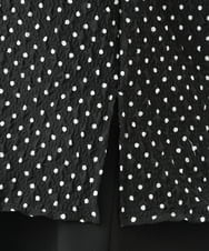 OLBGD28089 eur3(エウルキューブ) 【WEB先行販売】【大きいサイズ】エンボスドットブラウス ブラック