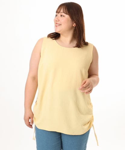 OLBGD37079 eur3 【大きいサイズ】サイドストリングタンクトップ