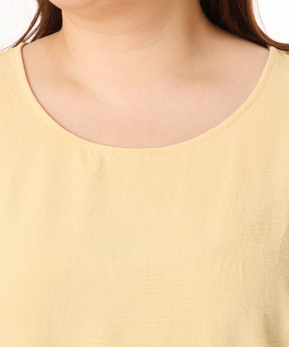 OLBGD37079 eur3(エウルキューブ) 【大きいサイズ】サイドストリングタンクトップ ライトイエロー