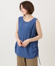 OLBGD37079 eur3(エウルキューブ) 【大きいサイズ】サイドストリングタンクトップ ブルー