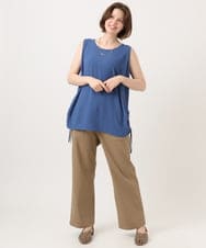 OLBGD37079 eur3(エウルキューブ) 【大きいサイズ】サイドストリングタンクトップ ブルー