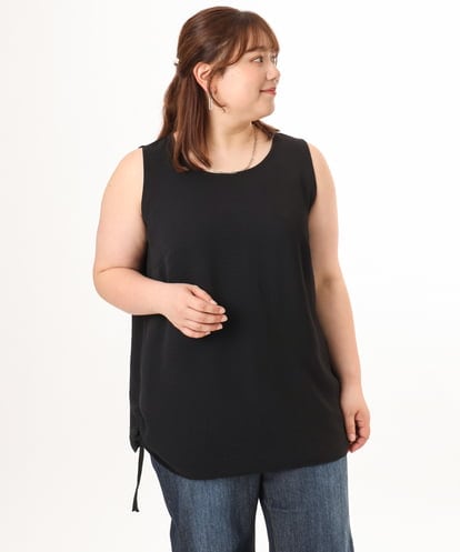 OLBGD37079 eur3 【大きいサイズ】サイドストリングタンクトップ