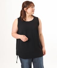 OLBGD37079 eur3(エウルキューブ) 【大きいサイズ】サイドストリングタンクトップ ブラック