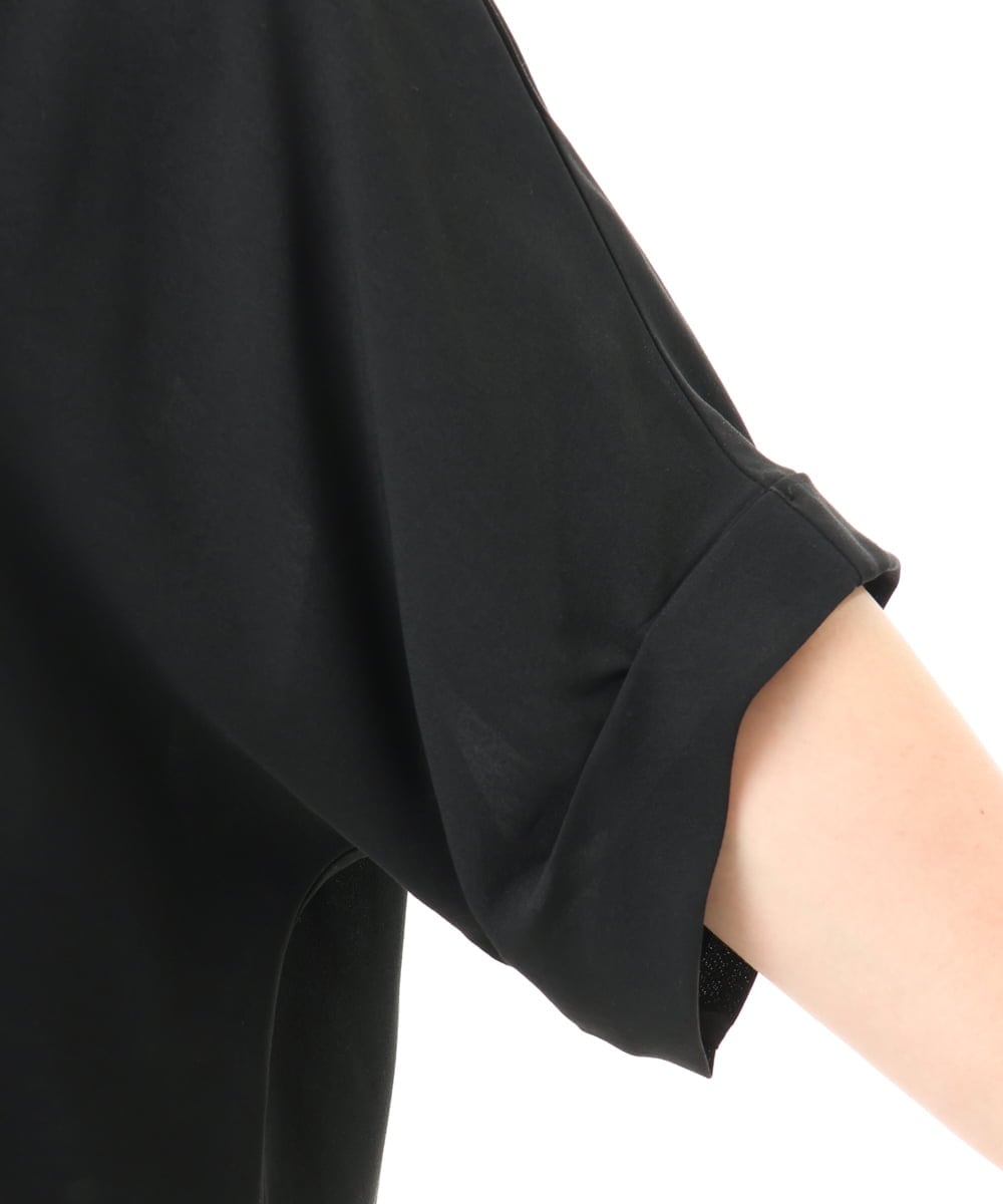 OLBGD40079 eur3(エウルキューブ) 【WEB先行販売】【大きいサイズ】ポーラバックタックブラウス ブラック