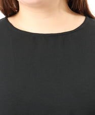 OLBGD40079 eur3(エウルキューブ) 【WEB先行販売】【大きいサイズ】ポーラバックタックブラウス ブラック