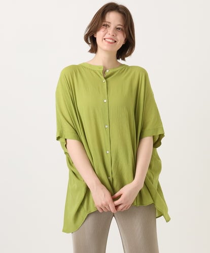 OLBGD44099  【大きいサイズ】シャーリングシア―ブラウス