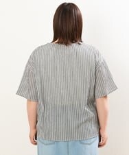 OLBGS39070 eur3(エウルキューブ) 【大きいサイズ/11号サイズあり】シアーチェックスピンドルブラウス ブラック(94)