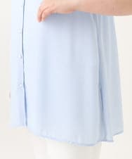 OLBGV30079 eur3(エウルキューブ) 【大きいサイズ】スカラップレースブラウス ライトブルー(50)