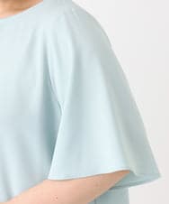OLBHA24089 eur3(エウルキューブ) 【大きいサイズ】タックブラウス ライトグリーン(30)