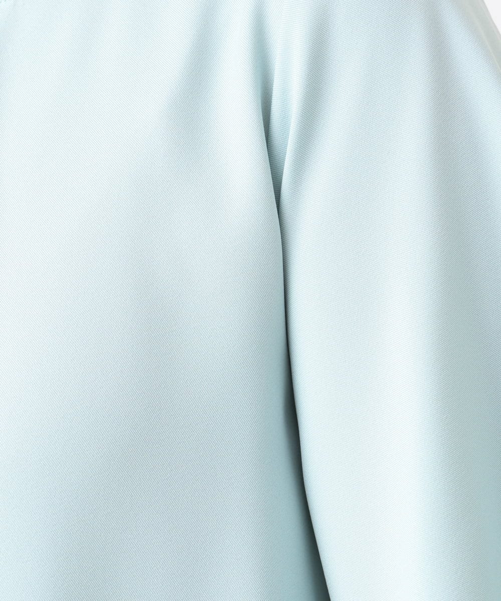 OLBHA24089 eur3(エウルキューブ) 【大きいサイズ】タックブラウス ライトグリーン(30)