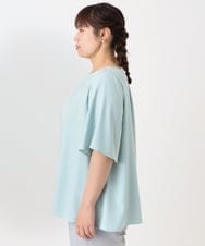 OLBHA24089 eur3(エウルキューブ) 【大きいサイズ】タックブラウス ライトグリーン(30)