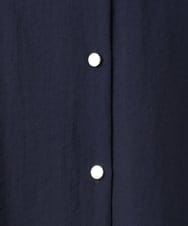 OLBHA37099 eur3(エウルキューブ) 【大きいサイズ】ヴィンテージポプリンフレアスリーブブラウス ネイビー(57)