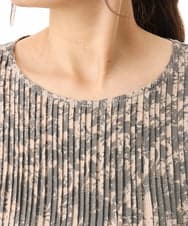 OLBHD13099 eur3(エウルキューブ) 【大きいサイズ】インド綿ピンタックブラウス グレー