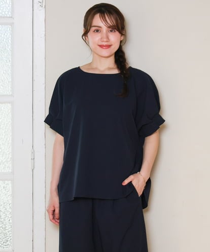OLBHD31069 eur3 【WEB先行販売】【大きいサイズ/吸水速乾】ドライタッチサッカーブラウス