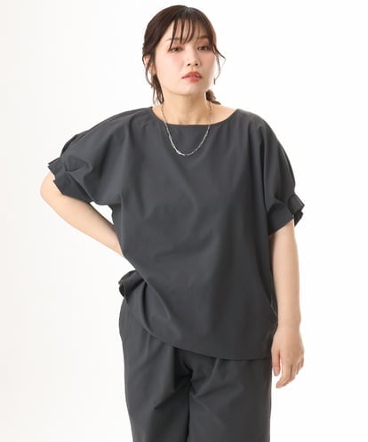OLBHD31069 eur3 【WEB先行販売】【大きいサイズ/吸水速乾】ドライタッチサッカーブラウス