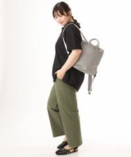 OLBHD42089 eur3(エウルキューブ) 【WEB先行販売】【大きいサイズ】ぽこぽこチュニックブラウス ブラック