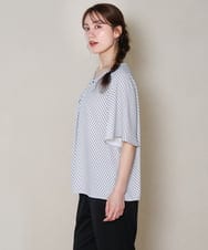 OLBHD43089 eur3(エウルキューブ) 【大きいサイズ/11号サイズあり】ボウタイ風ジョーゼットブラウス アイボリー