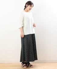 OLBHS38080 eur3(エウルキューブ) 【大きいサイズ】袖ドロストぽこぽこブラウス ホワイト(90)