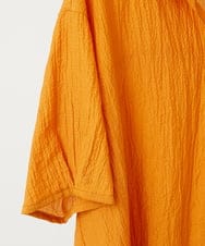 OLBHV33089 eur3(エウルキューブ) 【大きいサイズ】ドロップスリーブシアーブラウス  オレンジ(15)