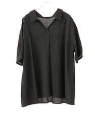 OLBHV33089 eur3(エウルキューブ) 【大きいサイズ】ドロップスリーブシアーブラウス  ブラック(94)（WEB限定カラー）