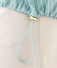 OLBHV42089 eur3(エウルキューブ) 【大きいサイズ】裾ドロストショート丈シャツ ライトグリーン(30)
