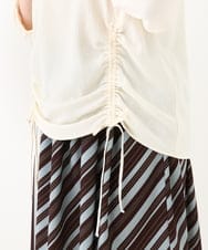 OLBHV46089 eur3(エウルキューブ) 【大きいサイズ】スピンドルヘムブラウス アイボリー(80)