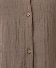 OLBIA10109 eur3(エウルキューブ) 【WEB先行販売】【大きいサイズ】シアーフーディー半袖ブラウス モカ(84)