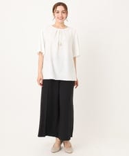 OLBIA26089 eur3(エウルキューブ) 【WEB先行販売】【大きいサイズ/11号サイズあり】マルチウェイブラウス ホワイト(90)