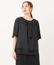 OLBIA26089 eur3(エウルキューブ) 【WEB先行販売】【大きいサイズ/11号サイズあり】マルチウェイブラウス ブラック(94)