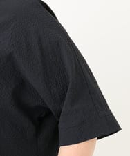 OLBIA27089 eur3(エウルキューブ) 【大きいサイズ】ぽこぽこフーディー風ブラウス ネイビー(57)