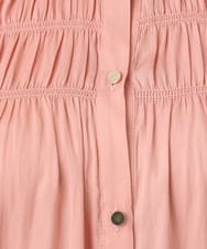 OLBIA28079 eur3(エウルキューブ) 【大きいサイズ/a.v.v×eur3】サテンシャーリングブラウス ピンク(03)