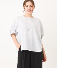 OLBIA42089 eur3(エウルキューブ) 【WEB先行販売】【大きいサイズ】ブロードタックブラウス ホワイト(90)