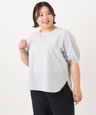 OLBIA42089 eur3(エウルキューブ) 【WEB先行販売】【大きいサイズ】ブロードタックブラウス ホワイト(90)