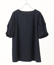 OLBIA43089 eur3(エウルキューブ) 【大きいサイズ】ぽこぽこドットブラウス ネイビー(57)