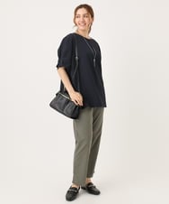OLBIA43089 eur3(エウルキューブ) 【大きいサイズ】ぽこぽこドットブラウス ネイビー(57)