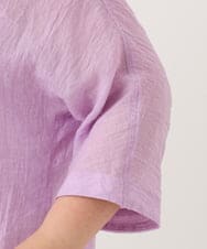OLBID45099 eur3(エウルキューブ) 【WEB先行販売】【大きいサイズ】バックギャザーシャツ ラベンダー