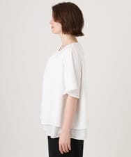 OLBID46089 eur3(エウルキューブ) 【WEB先行販売】【大きいサイズ/11号サイズあり】2WAYタックブラウス ホワイト