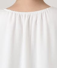 OLBID46089 eur3(エウルキューブ) 【WEB先行販売】【大きいサイズ/11号サイズあり】2WAYタックブラウス ホワイト