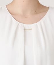 OLBID46089 eur3(エウルキューブ) 【WEB先行販売】【大きいサイズ/11号サイズあり】2WAYタックブラウス ホワイト