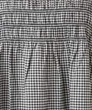 OLBID47089 eur3(エウルキューブ) 【WEB先行販売】【大きいサイズ/速乾】ギンガムチェックシャーリングブラウス ホワイト