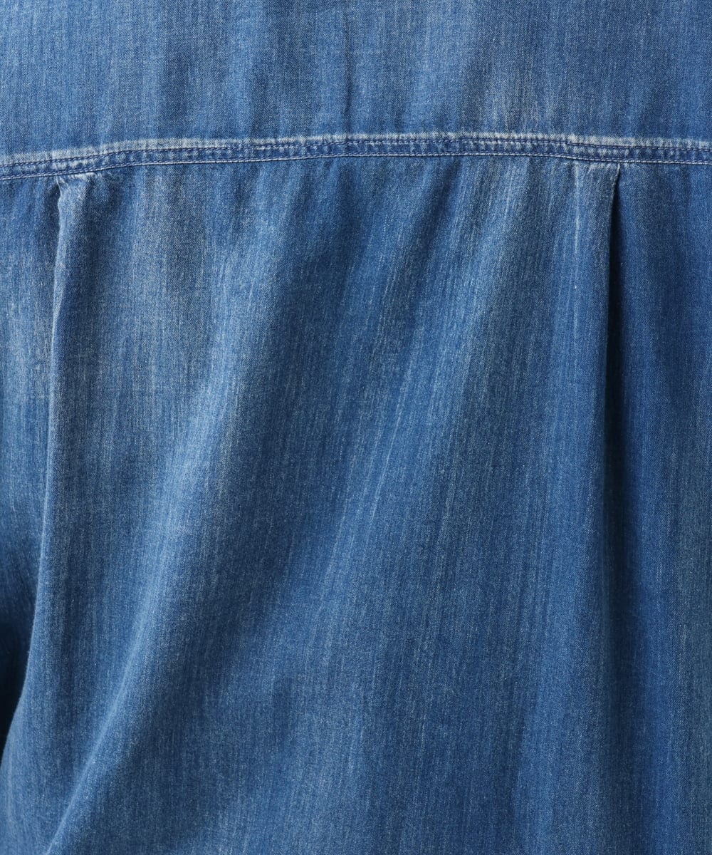 OLBID50139 eur3(エウルキューブ) 【大きいサイズ】シア―デニムシャツ ネイビー