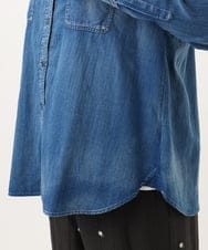 OLBID50139 eur3(エウルキューブ) 【大きいサイズ】シア―デニムシャツ ネイビー