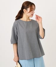 OLBID52089 eur3(エウルキューブ) 【WEB先行販売】【大きいサイズ】5分袖タックブラウス ホワイト