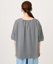 OLBID52089 eur3(エウルキューブ) 【WEB先行販売】【大きいサイズ】5分袖タックブラウス ホワイト