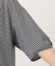 OLBID52089 eur3(エウルキューブ) 【大きいサイズ】5分袖タックブラウス ホワイト