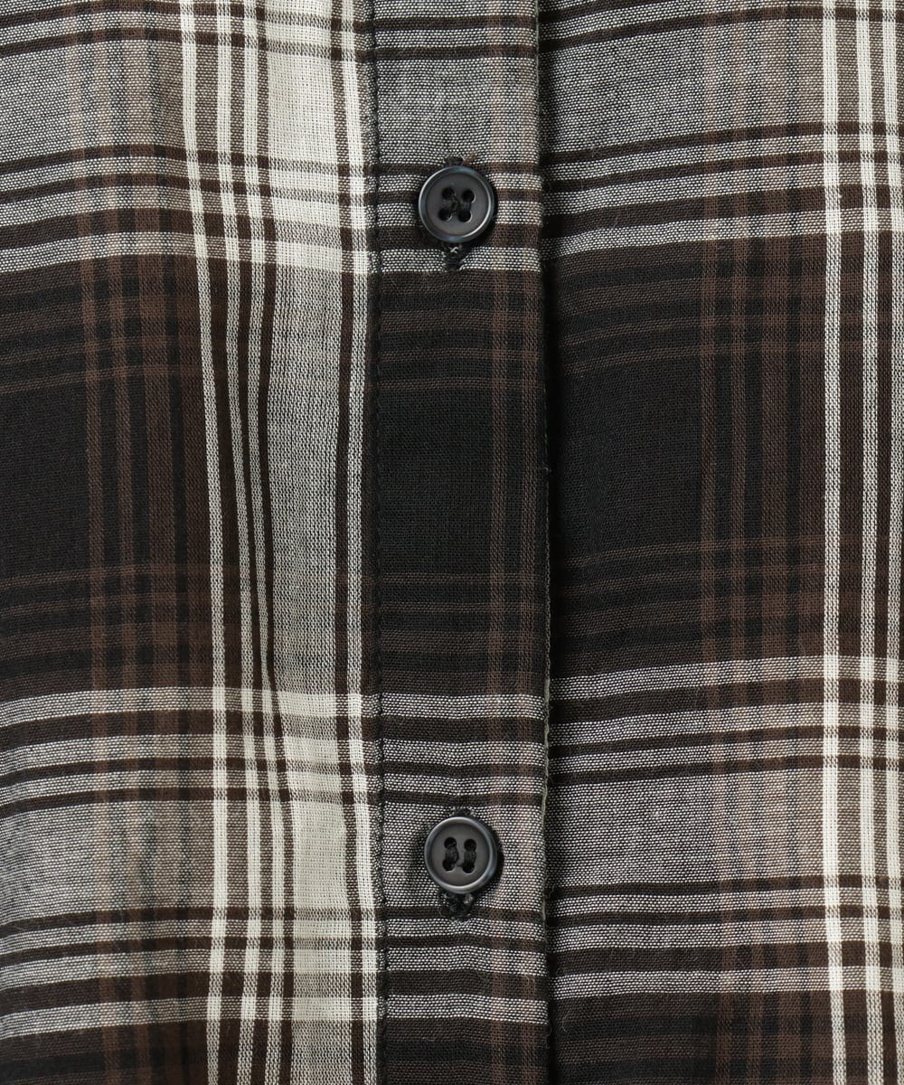 OLBJA01089 eur3(エウルキューブ) 【大きいサイズ】コットンシアーシャツ アイボリー(80)