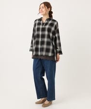 OLBJA01089 eur3(エウルキューブ) 【大きいサイズ】コットンシアーシャツ アイボリー(80)