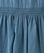 OLBJA03099 eur3(エウルキューブ) 【大きいサイズ】シャーリングチュニック ブルー(55)