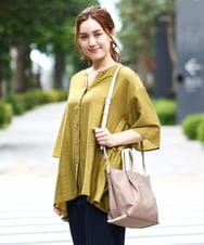 OLBJA17099 eur3(エウルキューブ) 【大きいサイズ/LAVEANGE×eur3】バックフレアチュニック マスタード(26)